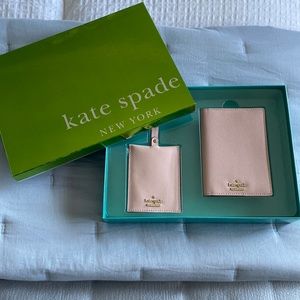 Kate Spade Blush Passport Holder & Luggage Tag